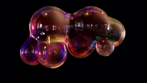 A metaball animation with morphs liquid ... | Stock Video | Pond5