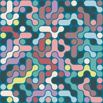 Metaball Connect Dots Set, Vector Illustration Stockillustratie