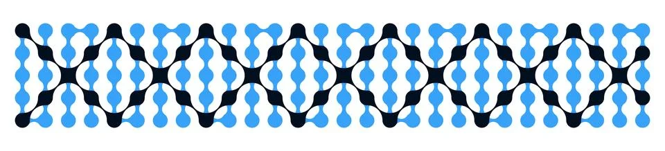 Metaball connect pattern. Technology bubbles and liquid graphic shapes. Flat Stock Illustration