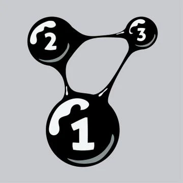 Metaball infographics 스톡 일러스트