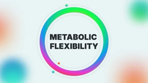 Metabolic Flexibility text animation on light gradient medical background Stock Footage 314424169