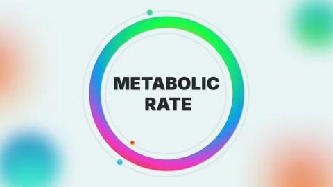 Metabolic text animation on light gradient medical background Stock Footage 314423707
