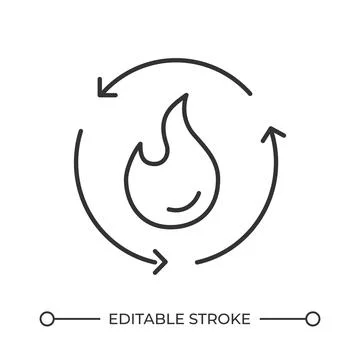 Metabolism line icon Stock Illustration