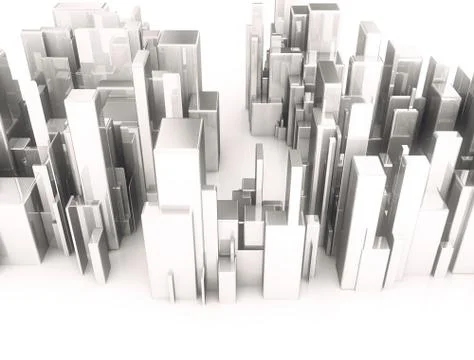 Metal 3d cubes abstract Stock Illustration