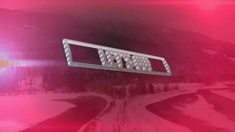 Metal 3D LET'S GO! rotating in frame and camera zooming out revealing phrase for Stock-Footage 331789686