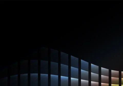 Metal abstract pixel curve gradient black background Stock Illustration