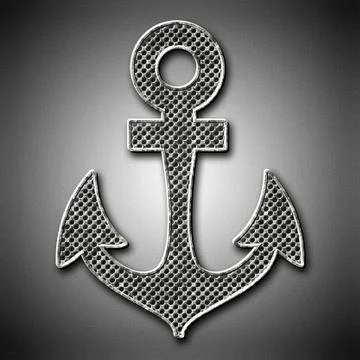 Metal anchor  Stock Illustration
