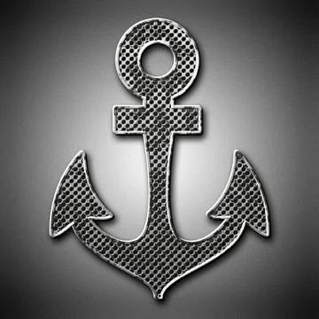 Metal anchor  Stock Illustration