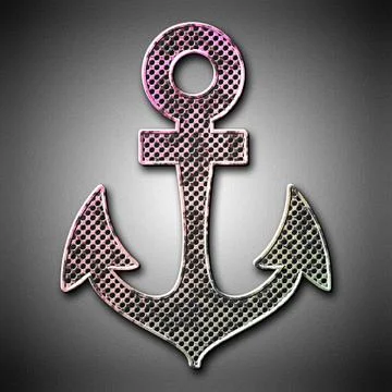 Metal anchor  Stock Illustration