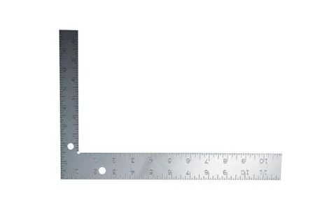 Metal angle on a white background Stock Photos