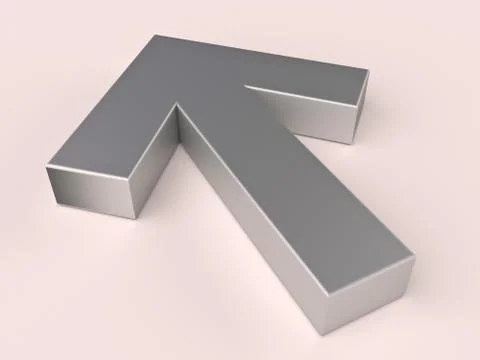 Metal arrow Stock Illustration