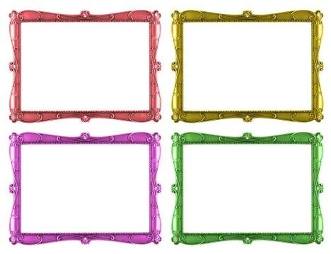 Metal art frame Stock Photos