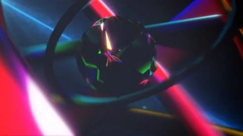 Metal Atom VJ Audio Visual Stock Footage 150165079