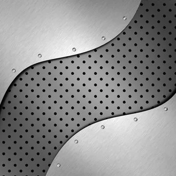 Metal background. 3D rendering. Stock Illustration