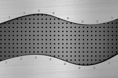 Metal background. 3D rendering. Stock Illustration