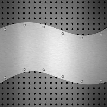 Metal background. 3D rendering. Stock Illustration
