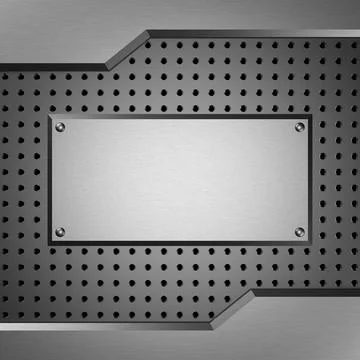 Metal background. 3D rendering. Stock Illustration