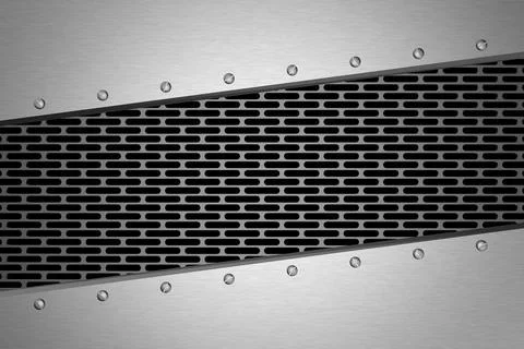 Metal background. 3D rendering. Stock Illustration