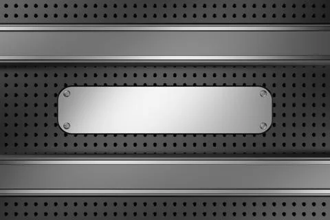 Metal background. 3D rendering. Stock Illustration