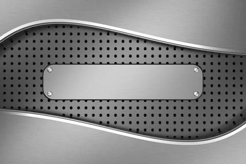 Metal background. 3D rendering. Stock Illustration