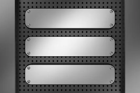 Metal background. 3D rendering. Stock Illustration