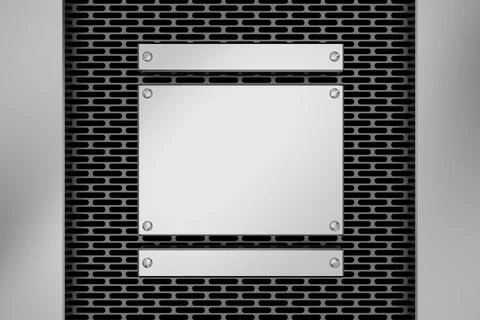 Metal background. 3D rendering. Stock Illustration