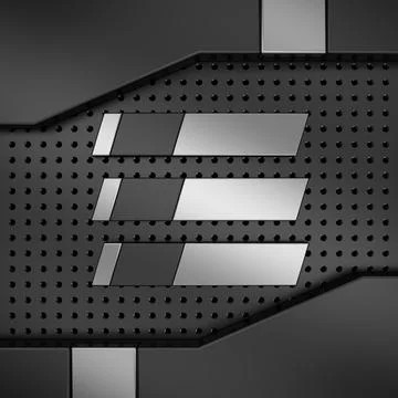 Metal background. 3D rendering. Stock Illustration