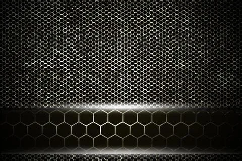 Metal background and texture. Stock Illustration