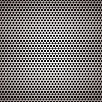 Metal background circle light light silver metal background with round hol... Fotos de archivo