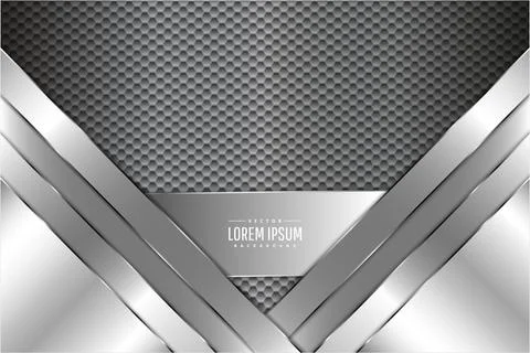 Metal background with hexagon pattern. Stock Illustration