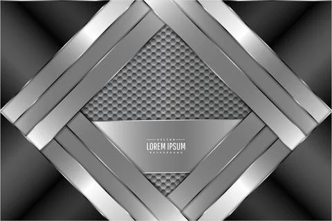 Metal background with hexagon pattern. Stock Illustration
