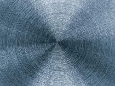 Metal background with round circular texture . Stainless steel texture close  Foto stock