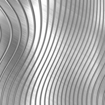 Metal background of silver striped pattern Stock Illustration