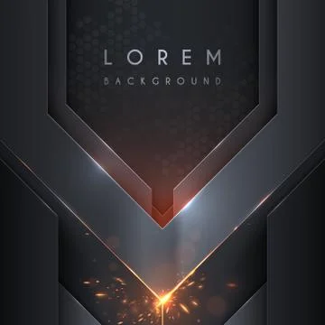 Metal background with spark effect Stock Illustration