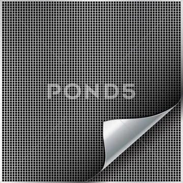 Metal backgrounds with curved corner. Stock Illustration