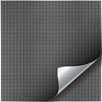 Metal backgrounds with curved corner. Stock Illustration