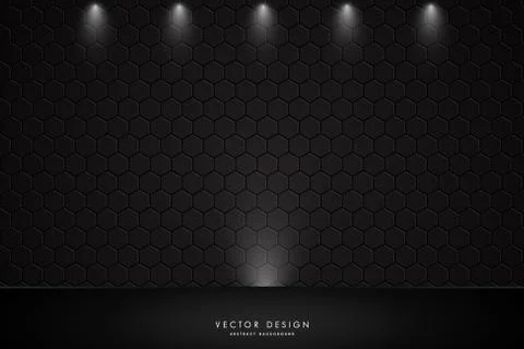 Metal background.Studio backdrop with spotlight   Stock Illustration