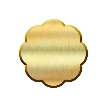 Metal badge. Stock Illustration