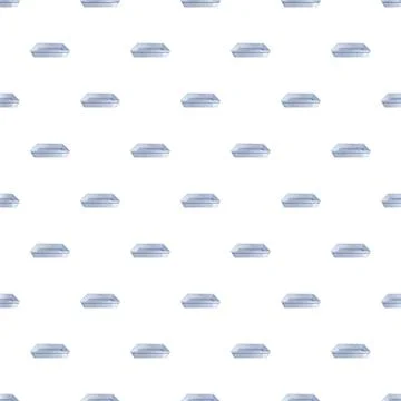 Metal baking pan container seamless repeating pattern background Stockillustratie