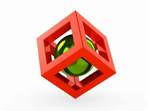 Metal ball Stock Illustration