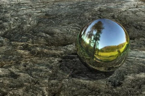 Metal ball Stock Illustration