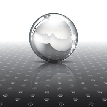 Metal ball Stock Illustration