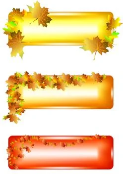 Metal banners Stock Illustration