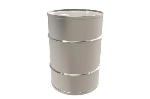 Metal Barrel, Copy Space Stock Illustration
