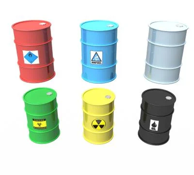 Metal barrels Stock Illustration
