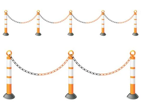 Metal Barrier Stand Ilustração Stock