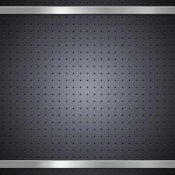 Metal bars on mesh background Stock Illustration