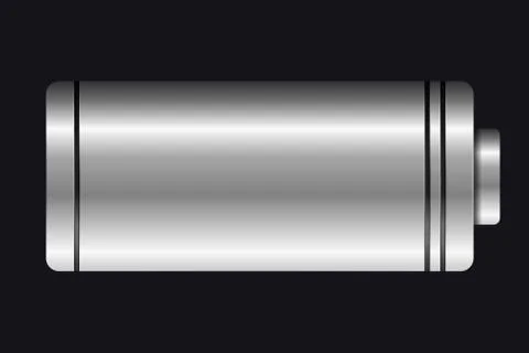 Metal Battery AA Type Stock Illustration
