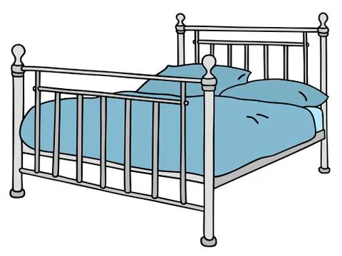 Metal bed Stock Illustration