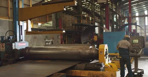Metal Being Bended Stock Footage 81224772